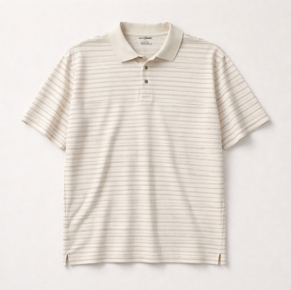 Grand Slam Men's Golf Performance Polo 3XLT Papyrus Beige Big & Tall Quick Dry